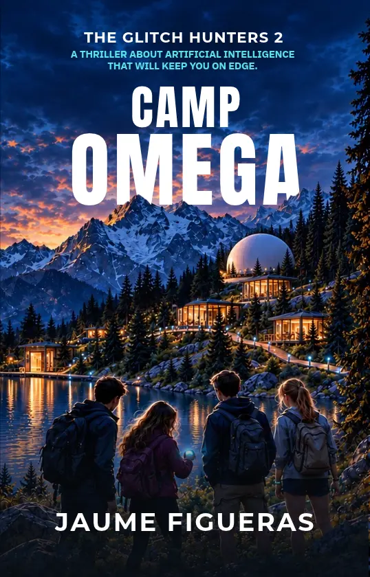 Portada de Camp Omega, The Glitch Hunters 2, de Jaume Figueras, edición en inglés B1 en preparación